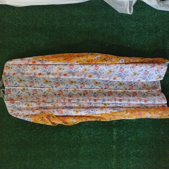 Lane Bryant Long SheerFloral Multicolor Kimono - Picture 2 of 3